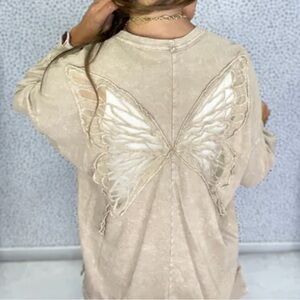 JHER MINERAL WASHED BUTTERFLY TOP